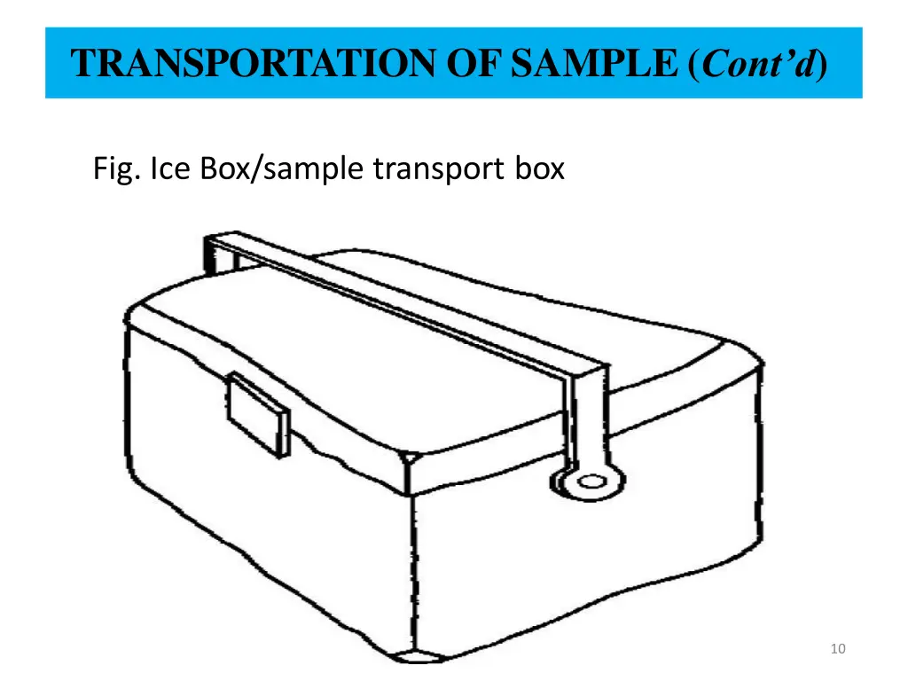 transportation of sample cont d 2