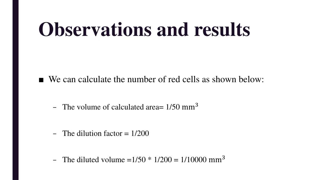 observations and results 2