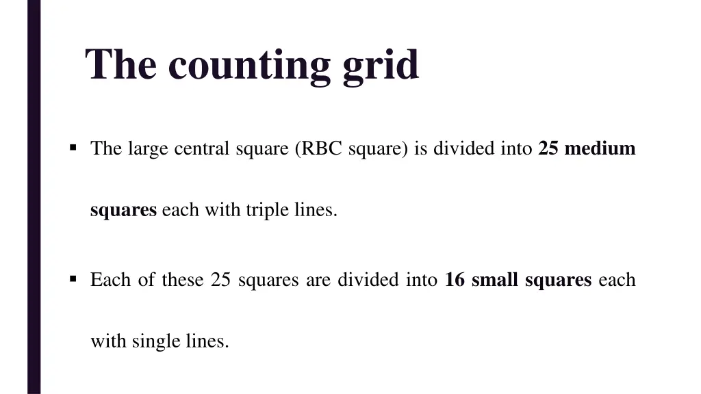 the counting grid