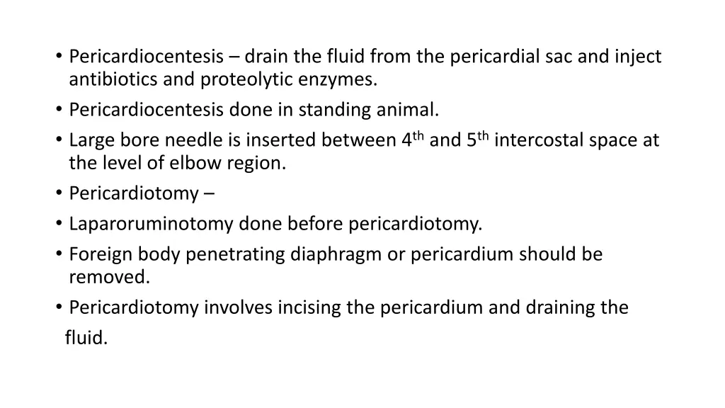 pericardiocentesis drain the fluid from