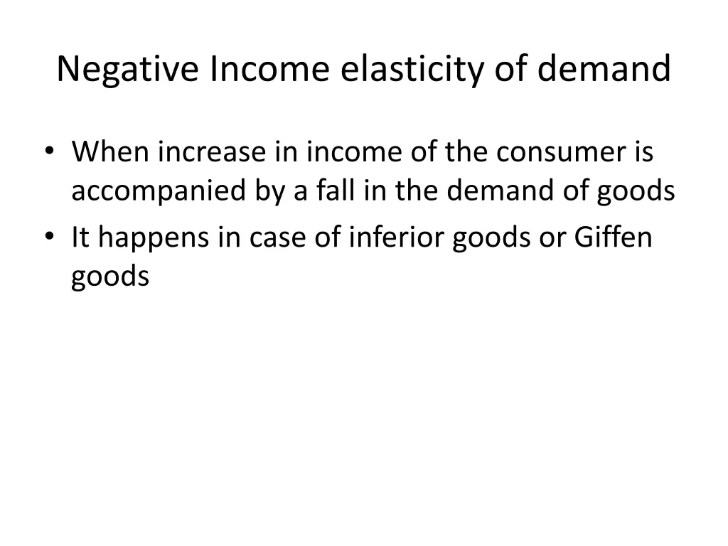 negative income elasticity of demand