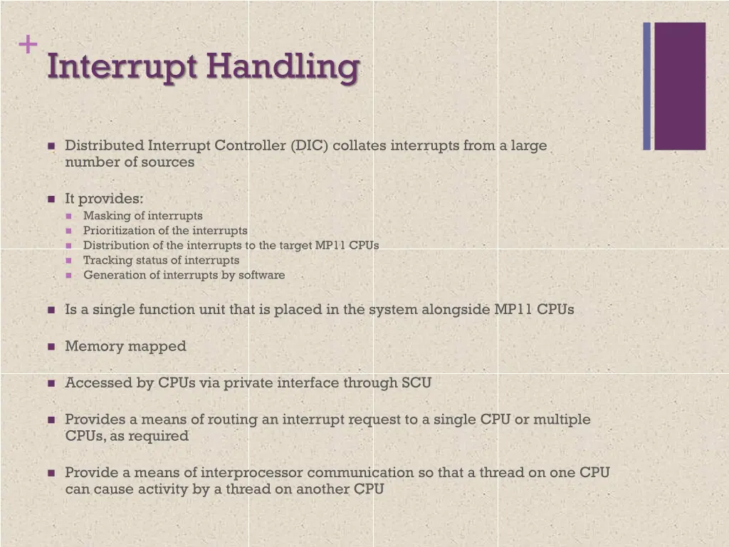 interrupt handling