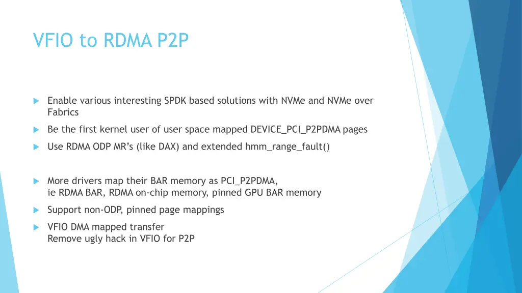 vfio to rdma p2p