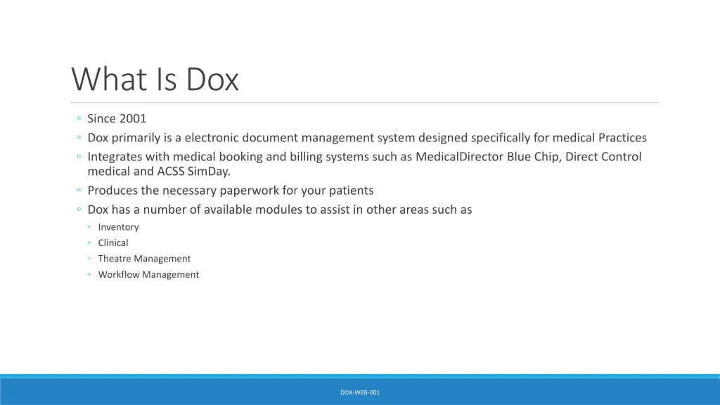 what is dox