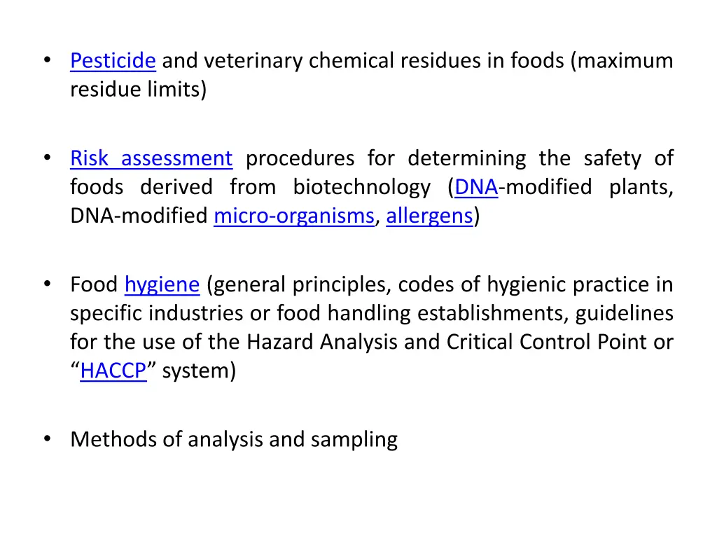 pesticide and veterinary chemical residues