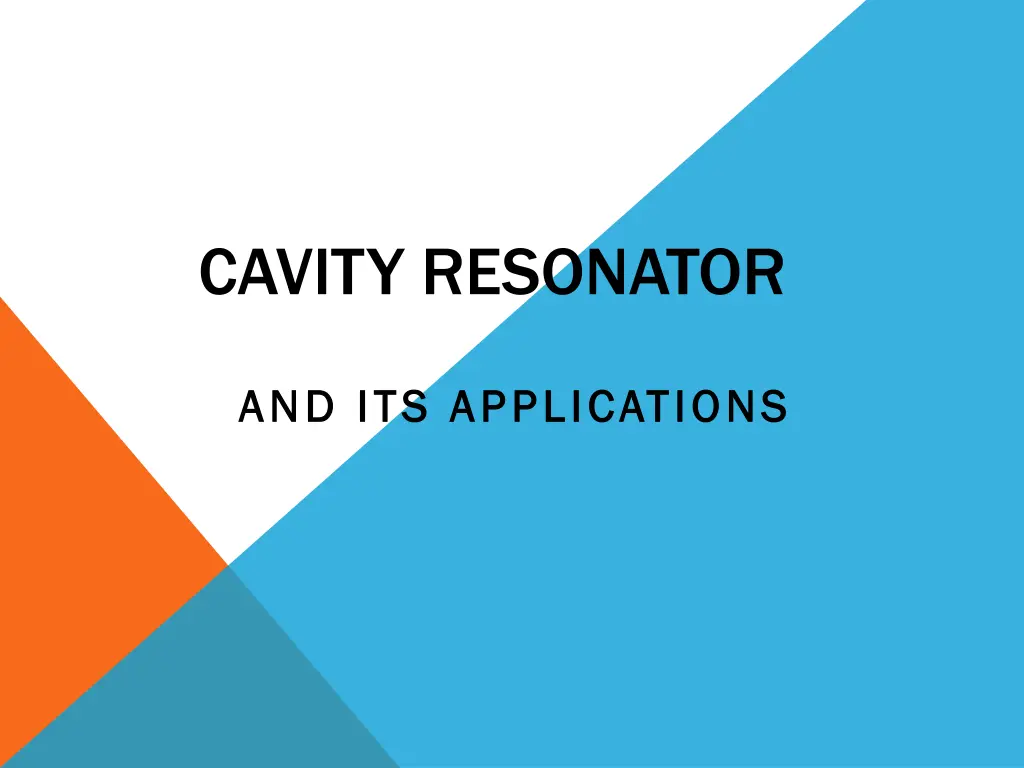 cavity resonator