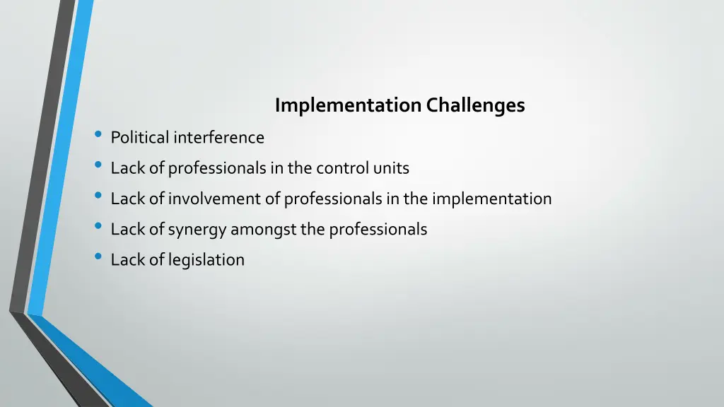 implementation challenges