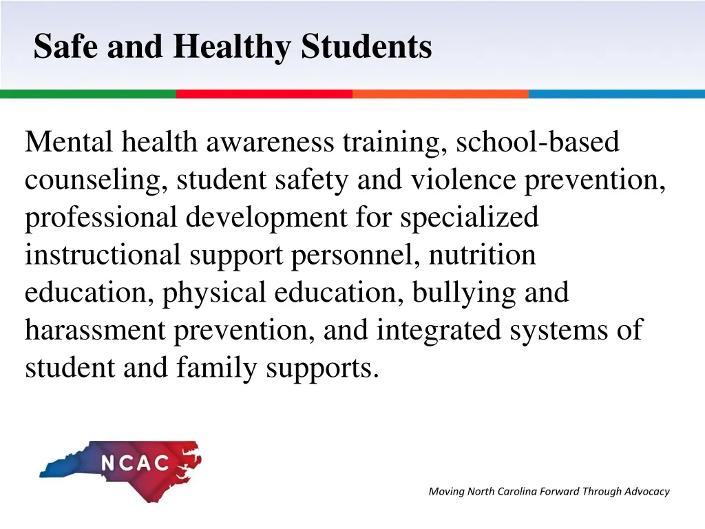 safe and healthy students