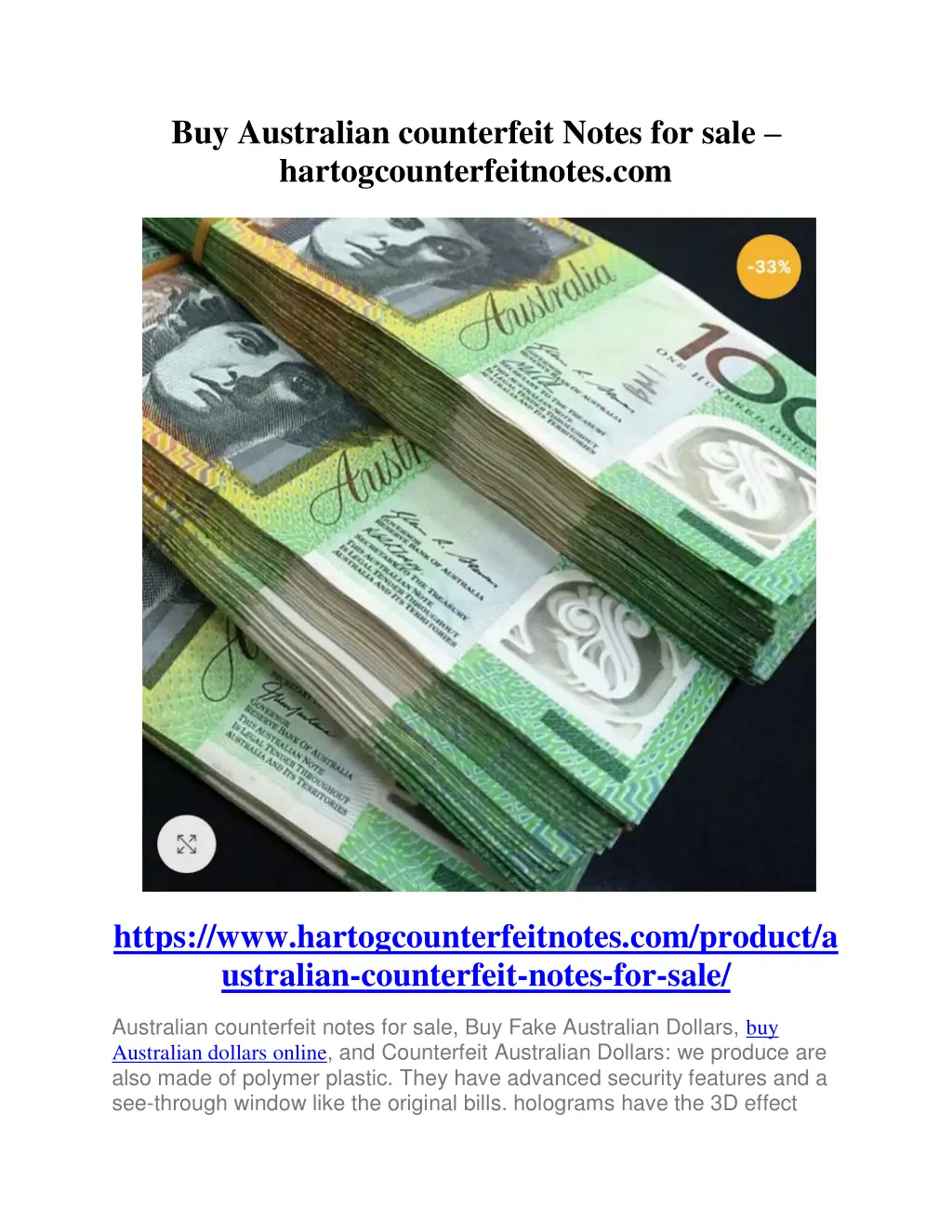 buy australian counterfeit notes for sale