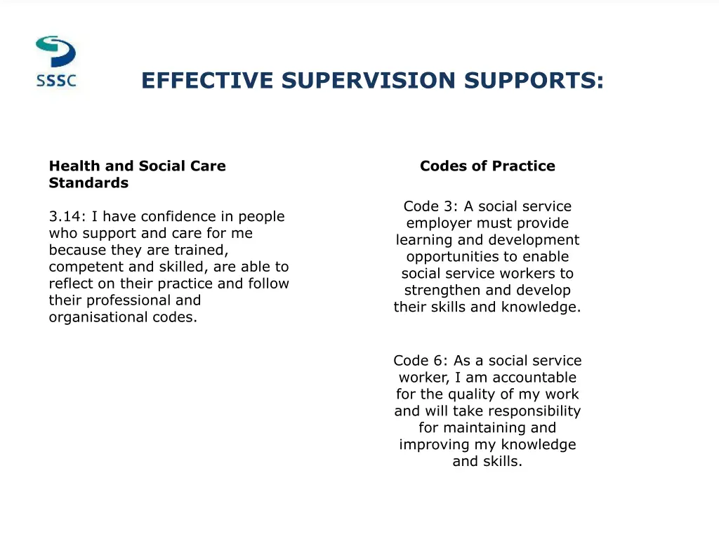 effective supervision supports