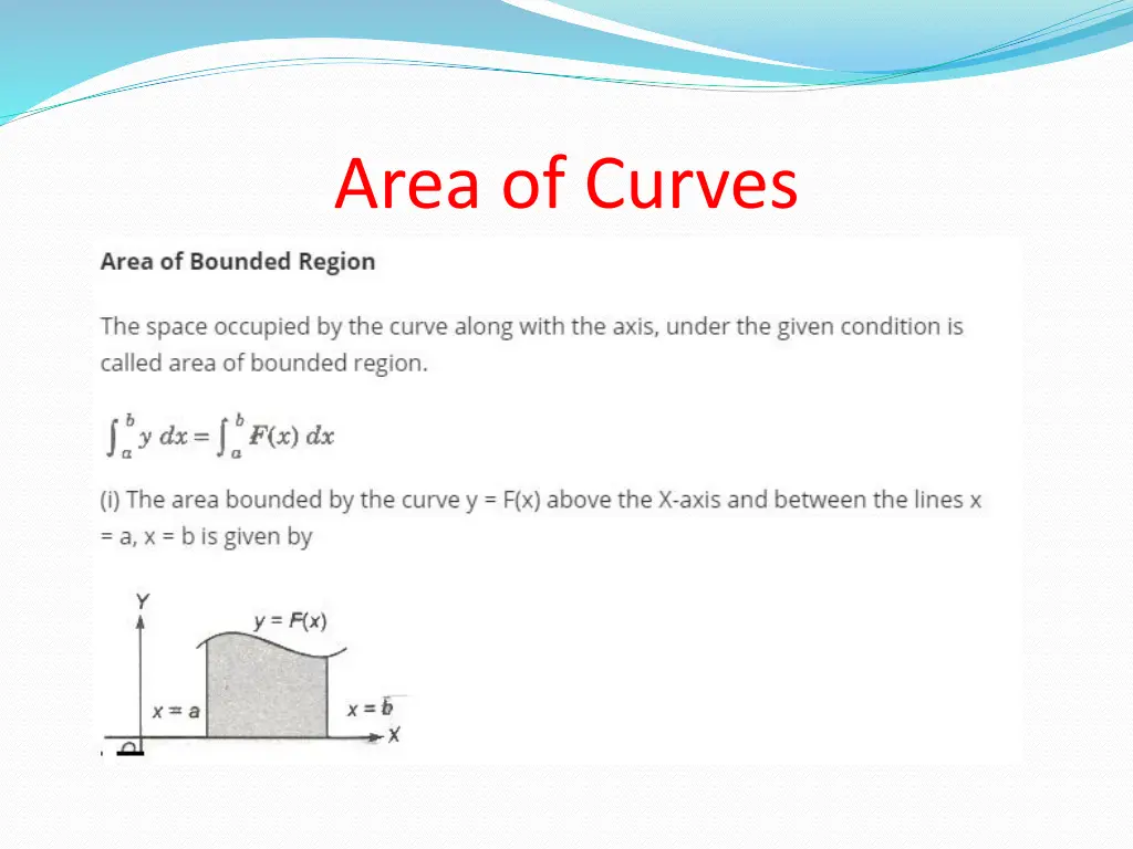 area of curves