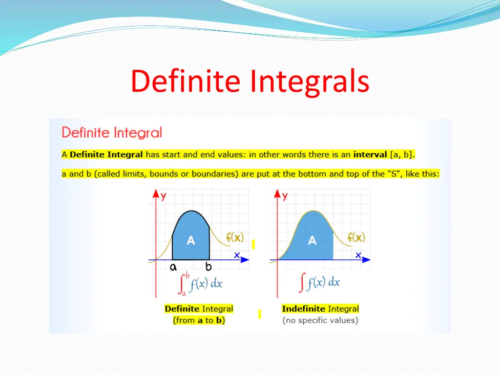 definite integrals