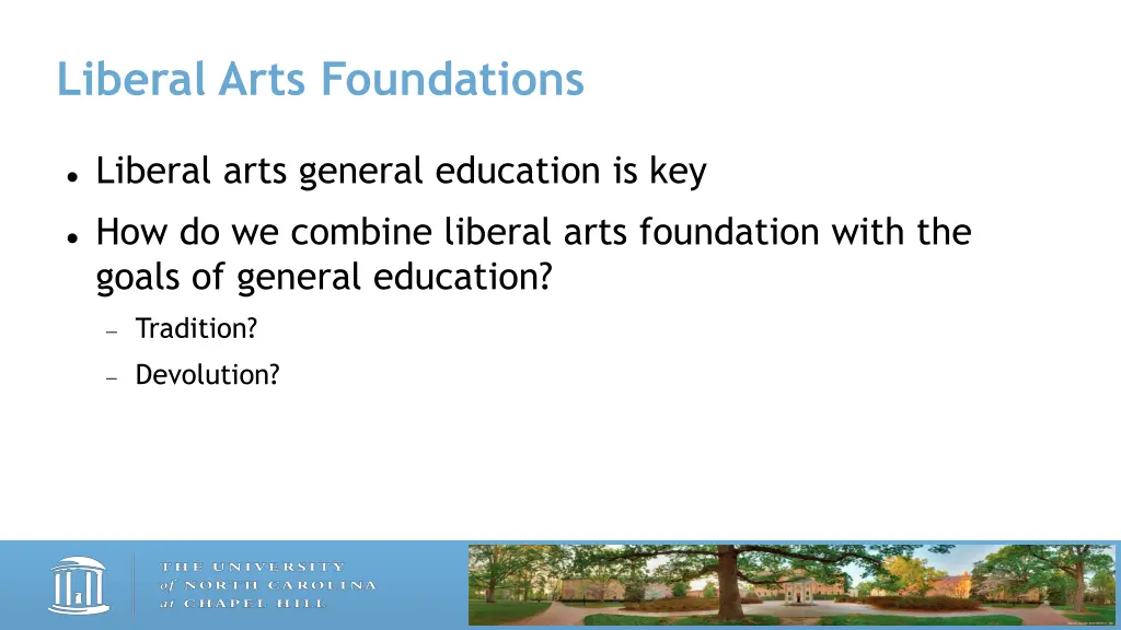 liberal arts foundations