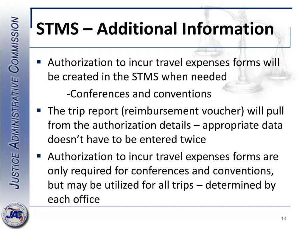 stms additional information