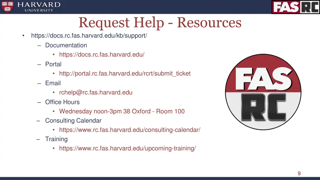 request help resources https docs rc fas harvard