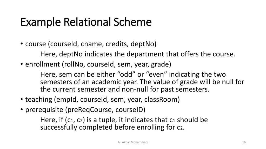 example relational scheme example relational 1