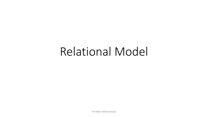 relational model