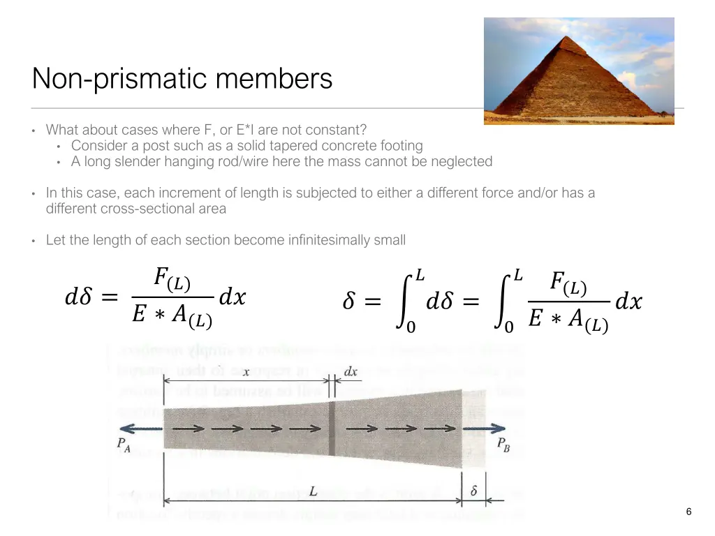 non prismatic members