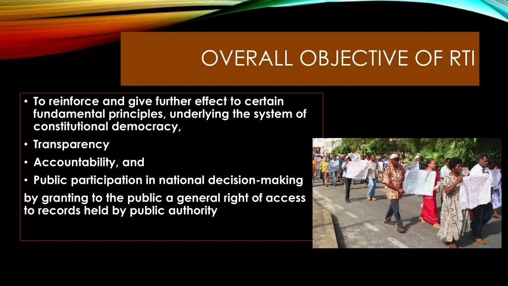 overall objective of rti