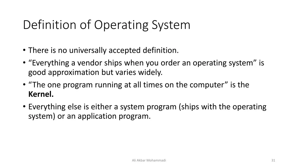 definition of operating system