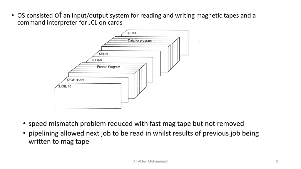 os consisted of an input output system