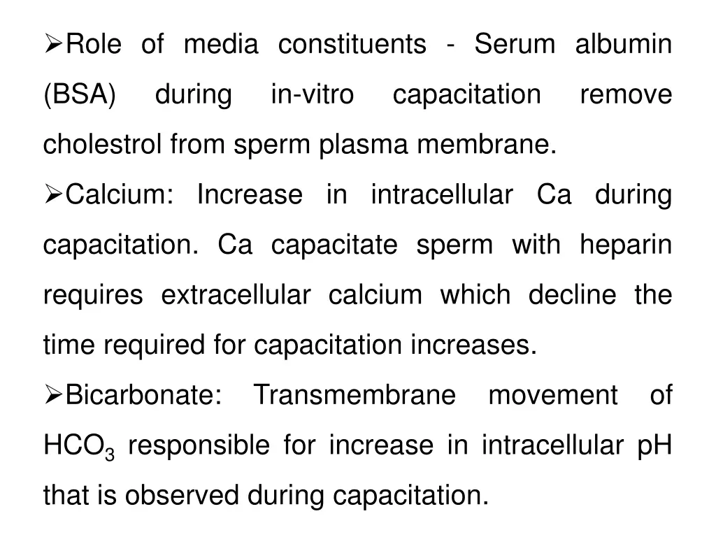 role of media constituents serum albumin