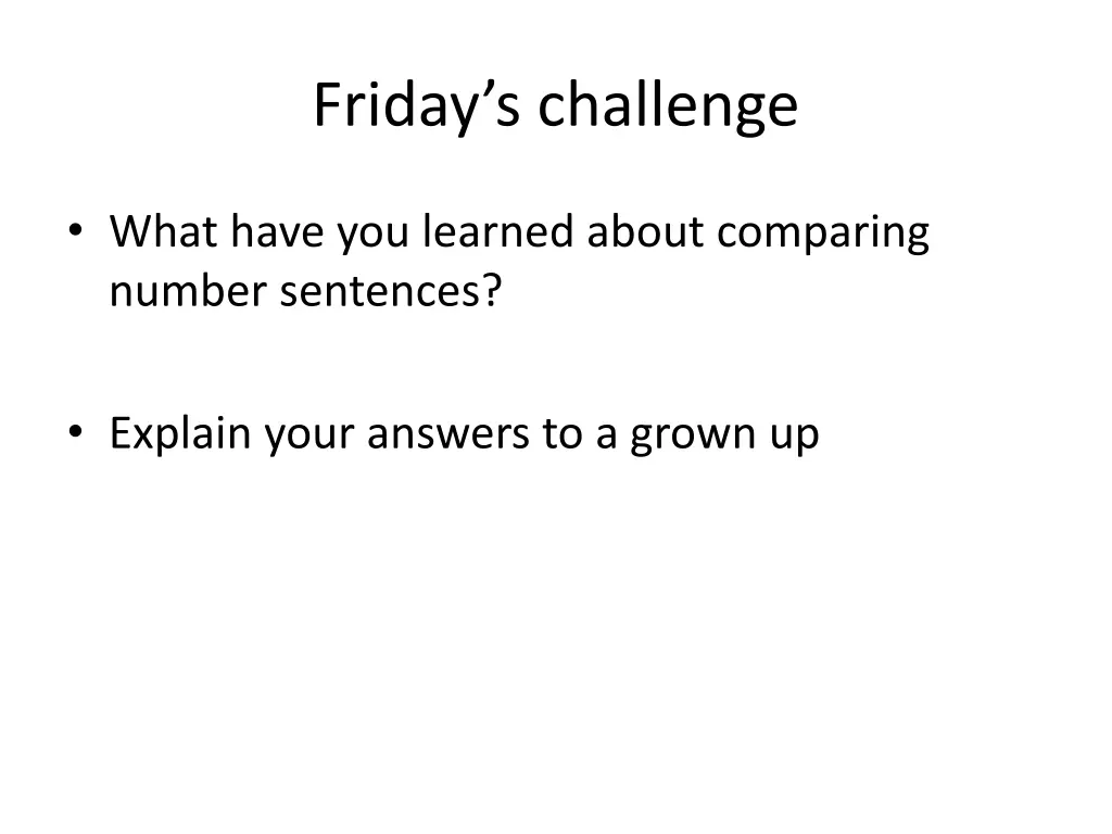 friday s challenge