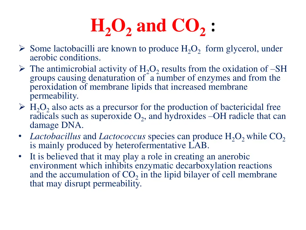 h 2 o 2 and co 2