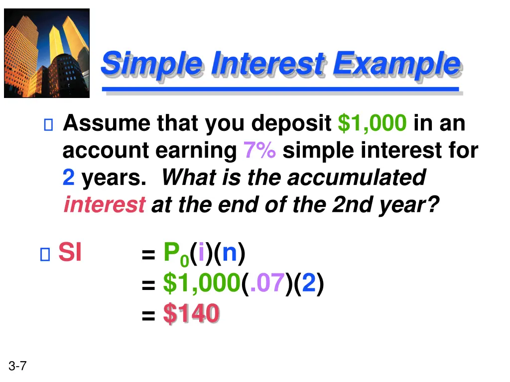 simple interest example