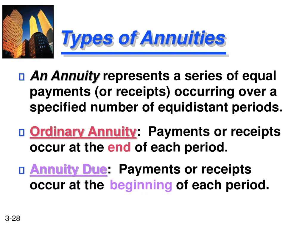 types of annuities