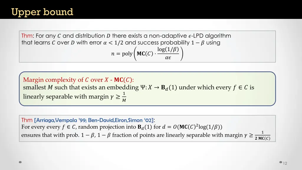 upper bound 1