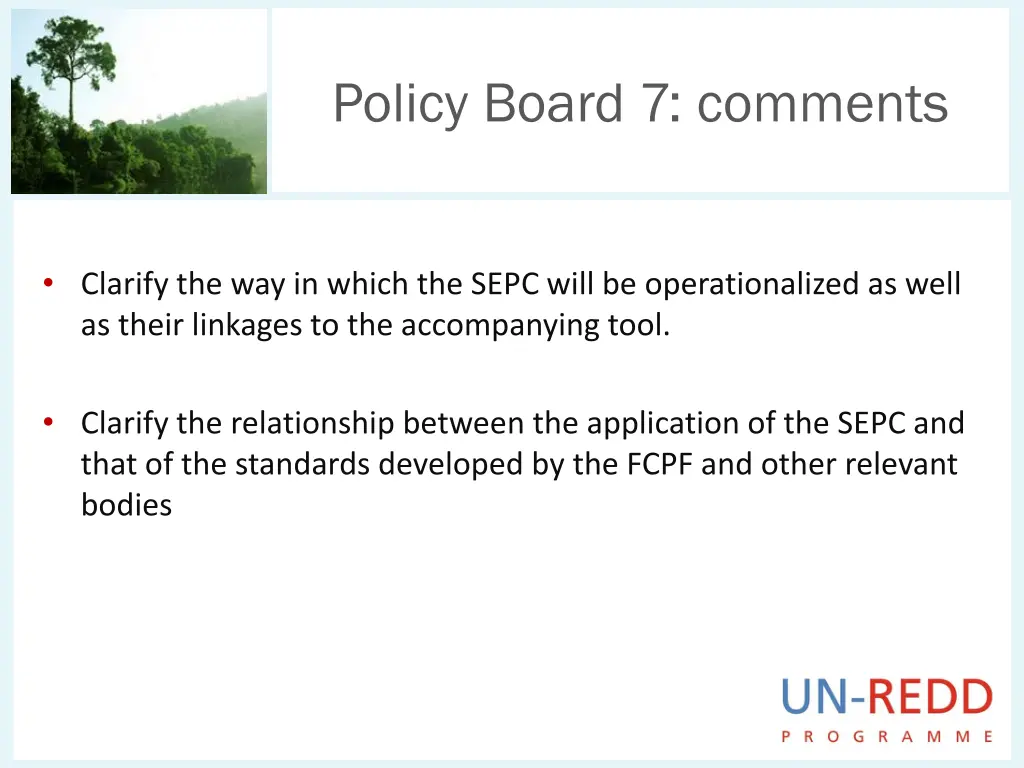 policy board 7 comments