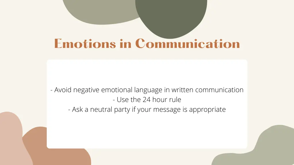 avoid negative emotional language in written