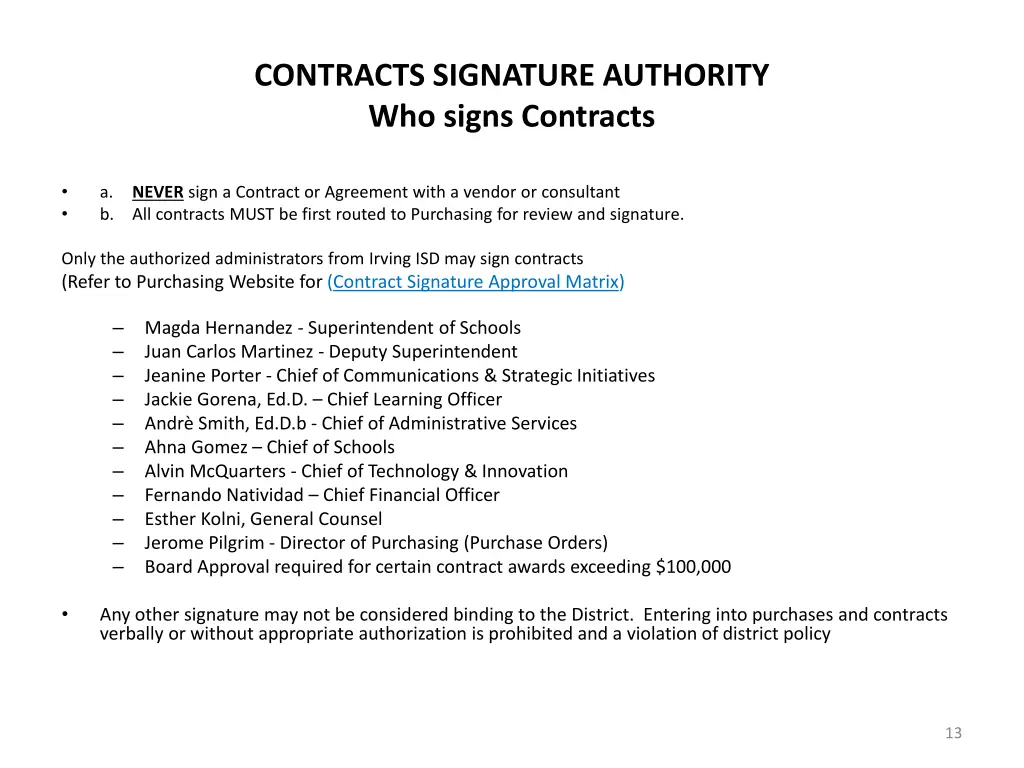 contracts signature authority who signs contracts