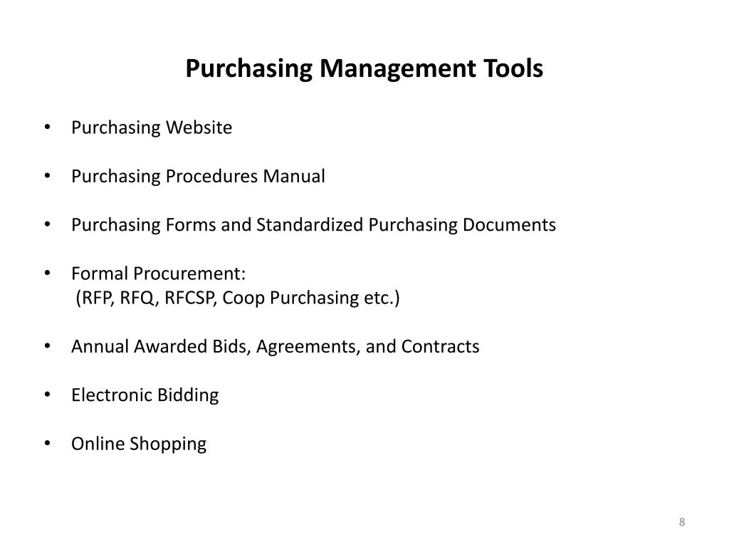 purchasing management tools