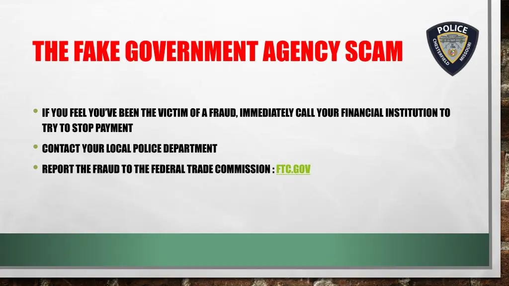 the fake government agency scam 4