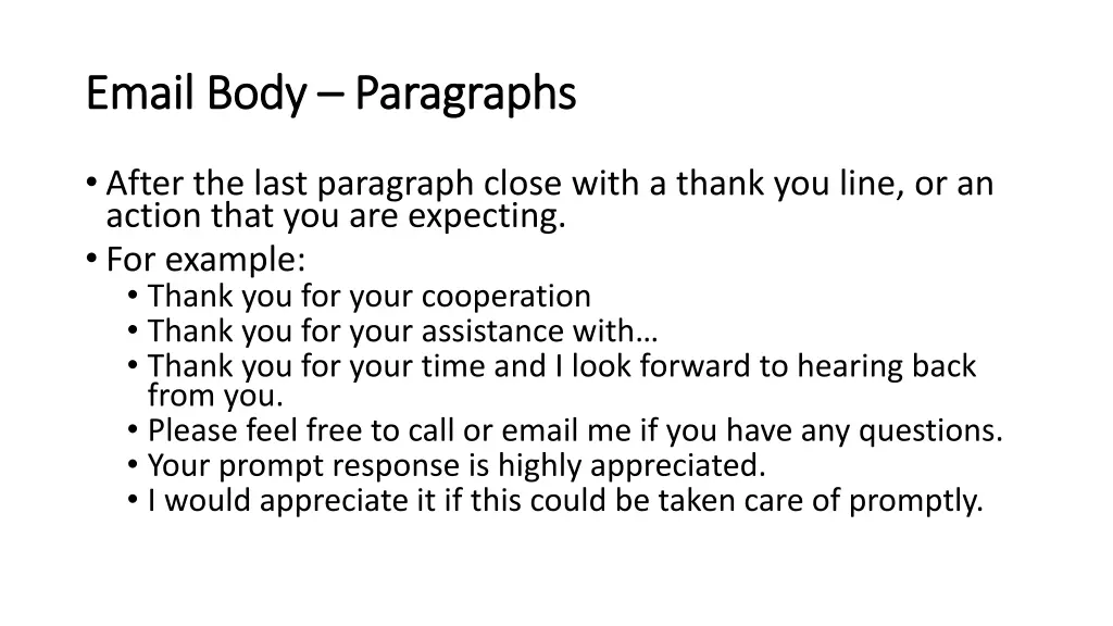 email body email body paragraphs 2