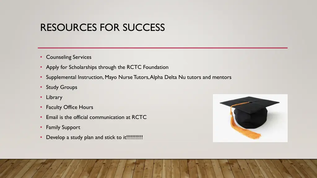 resources for success