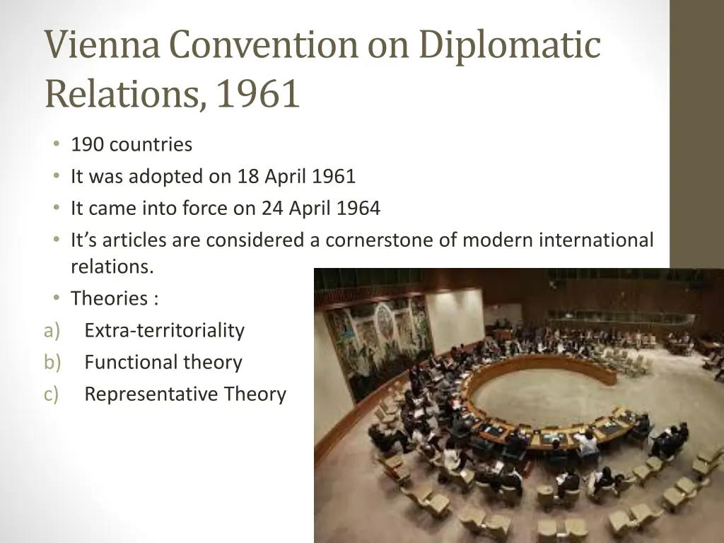 vienna convention on diplomatic relations 1961