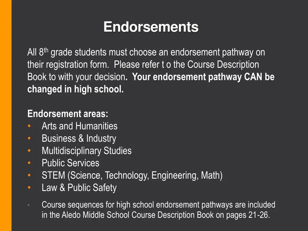 endorsements