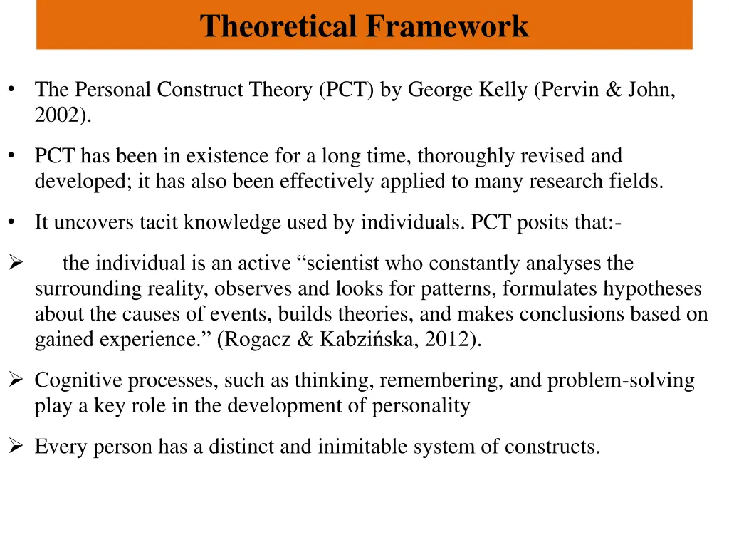 theoretical framework