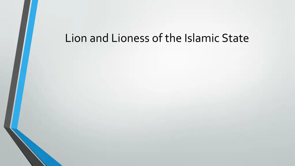 lion and lioness of the islamic state