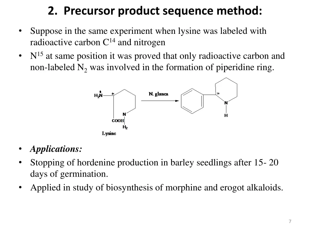 2 precursor product sequence method 2