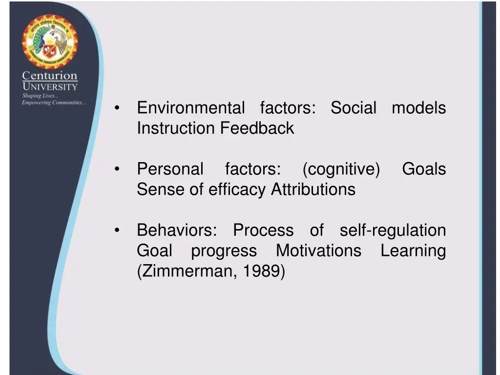 environmental factors social models instruction