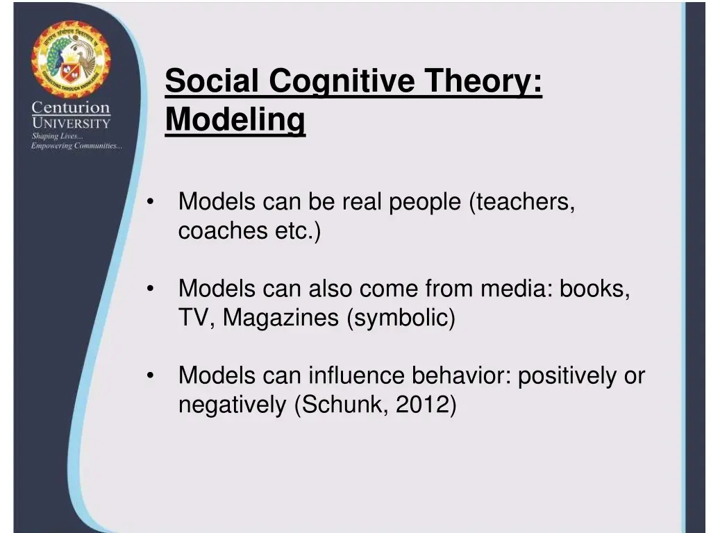 social cognitive theory modeling