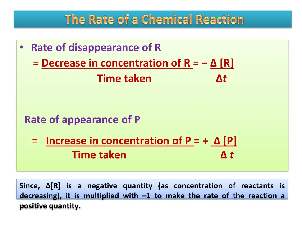 rate of disappearance of r decrease