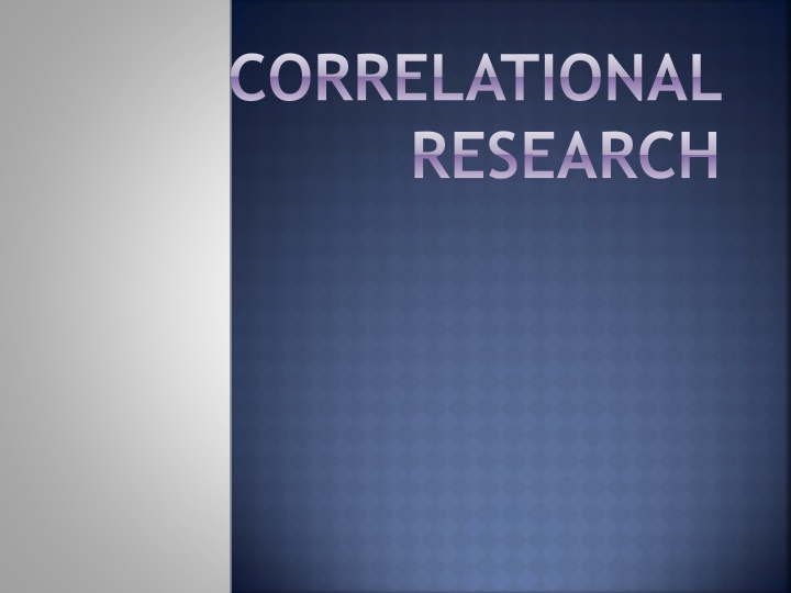 correlational research