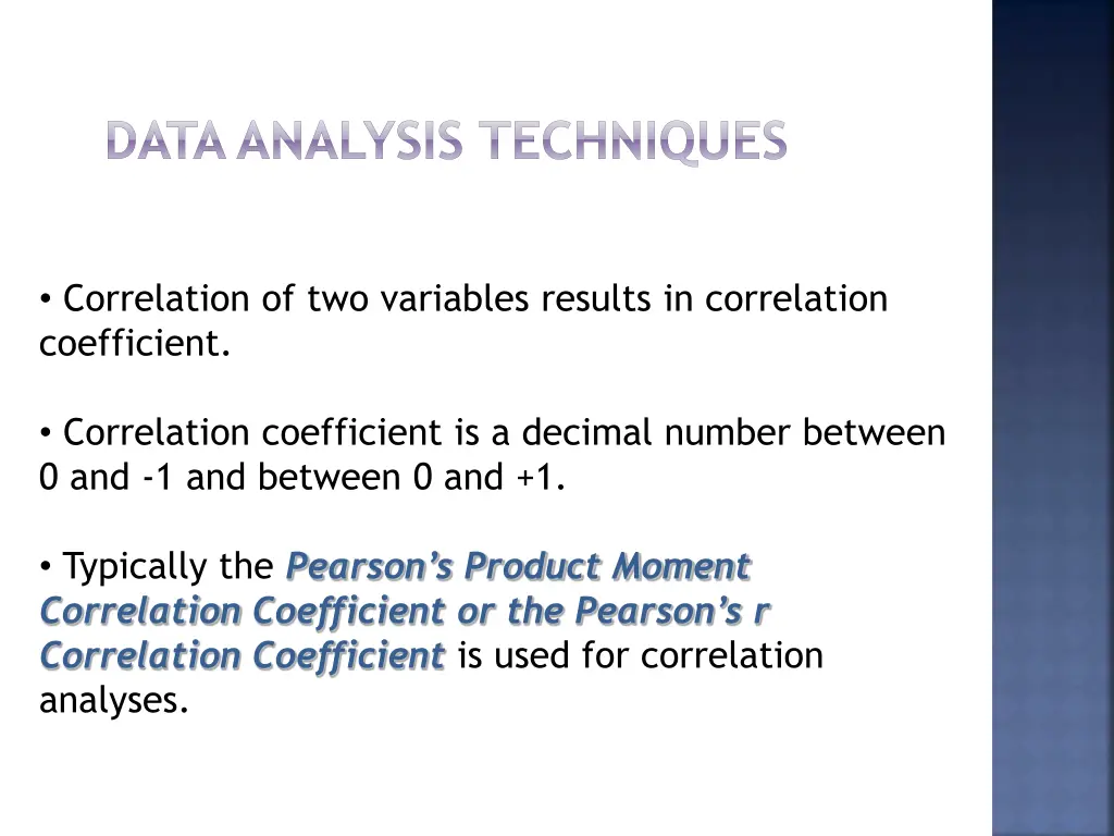 data analysis techniques