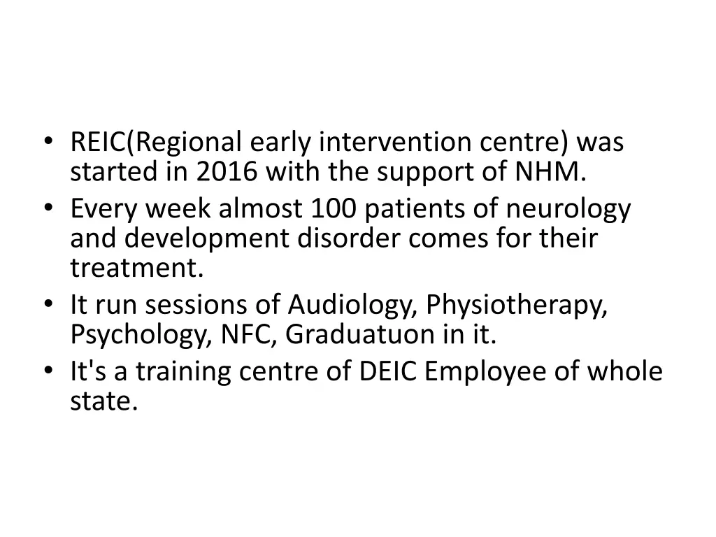 reic regional early intervention centre