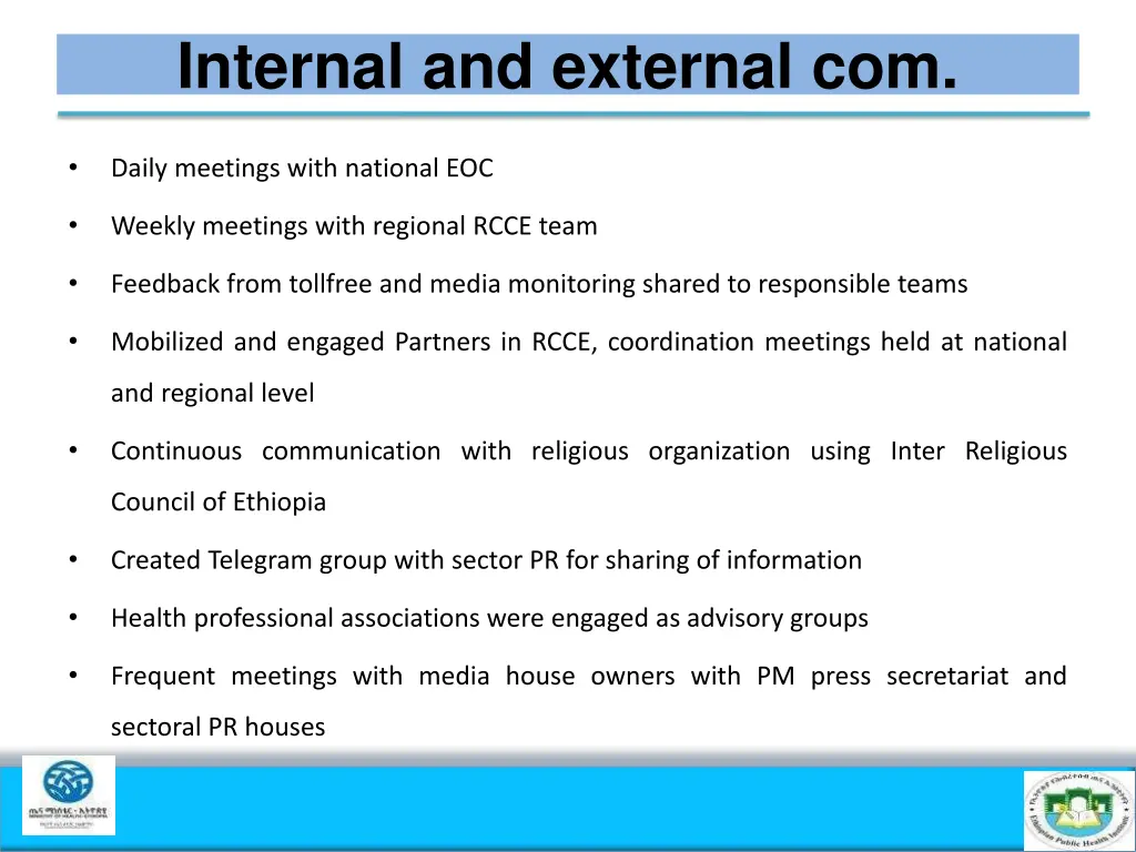 internal and external com